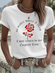 Women's UK Mods Music Lover Iron On Short Sleeve T-Shirt