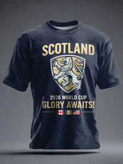 Unisex-T-Shirt mit schottischem Fußballmotiv und Tartan-Army-Print