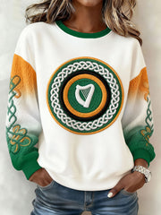 Women's St.Partrick's Day Irish Mods Music Lover Printed Sweatshirt