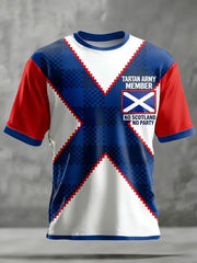 Unisex-T-Shirt mit schottischem Fußballmotiv und Tartan-Army-Print