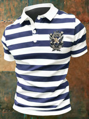 Men's Scotland Football Lover Tartan Army Printed Casual Tops