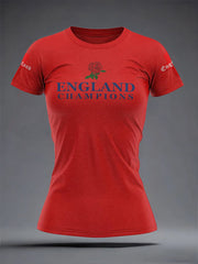 Women's England Rugby Lover Roses Printed T-Shirt