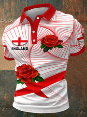 Herren-Freizeittops mit Aufdruck für Rugby-Fans aus England