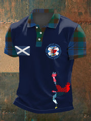 Men's UK Football Lover Scotland Printed polo shirt
