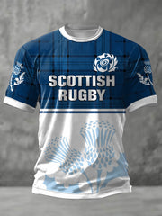 Men's Scotland Rugby Lover Printed T-shirt