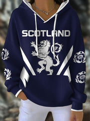 Women's Scotland Rugby Lover Printed Hoodie