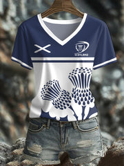 Women's Scotland Rugby Lover Printed T-shirt