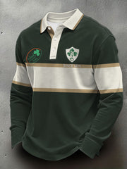 Men's Ireland Rugby Lover Printed Casual Tops