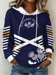 Women's Scotland Rugby Lover Printed Hoodie