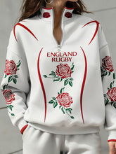 Women's England Rugby Lover Printed Sweatshirt