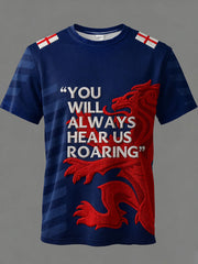 Unisex England Lions Football Lover Printed T-shirt