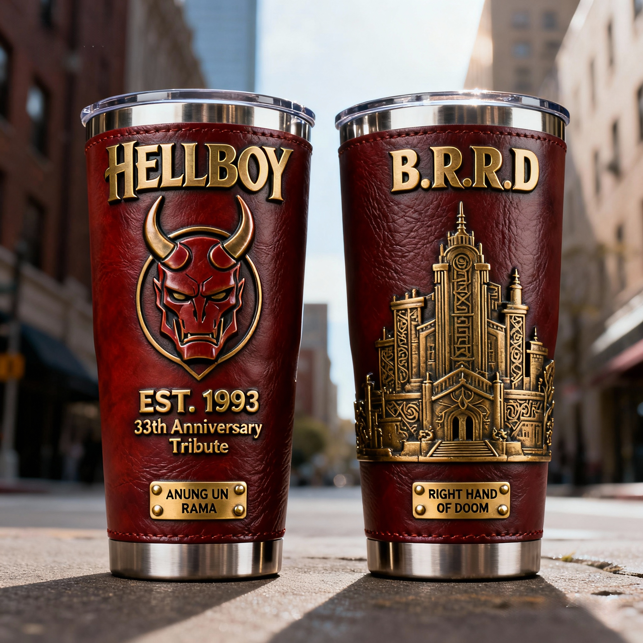 Superhero Themed Anniversary Thermos Tumbler 🎯✨
