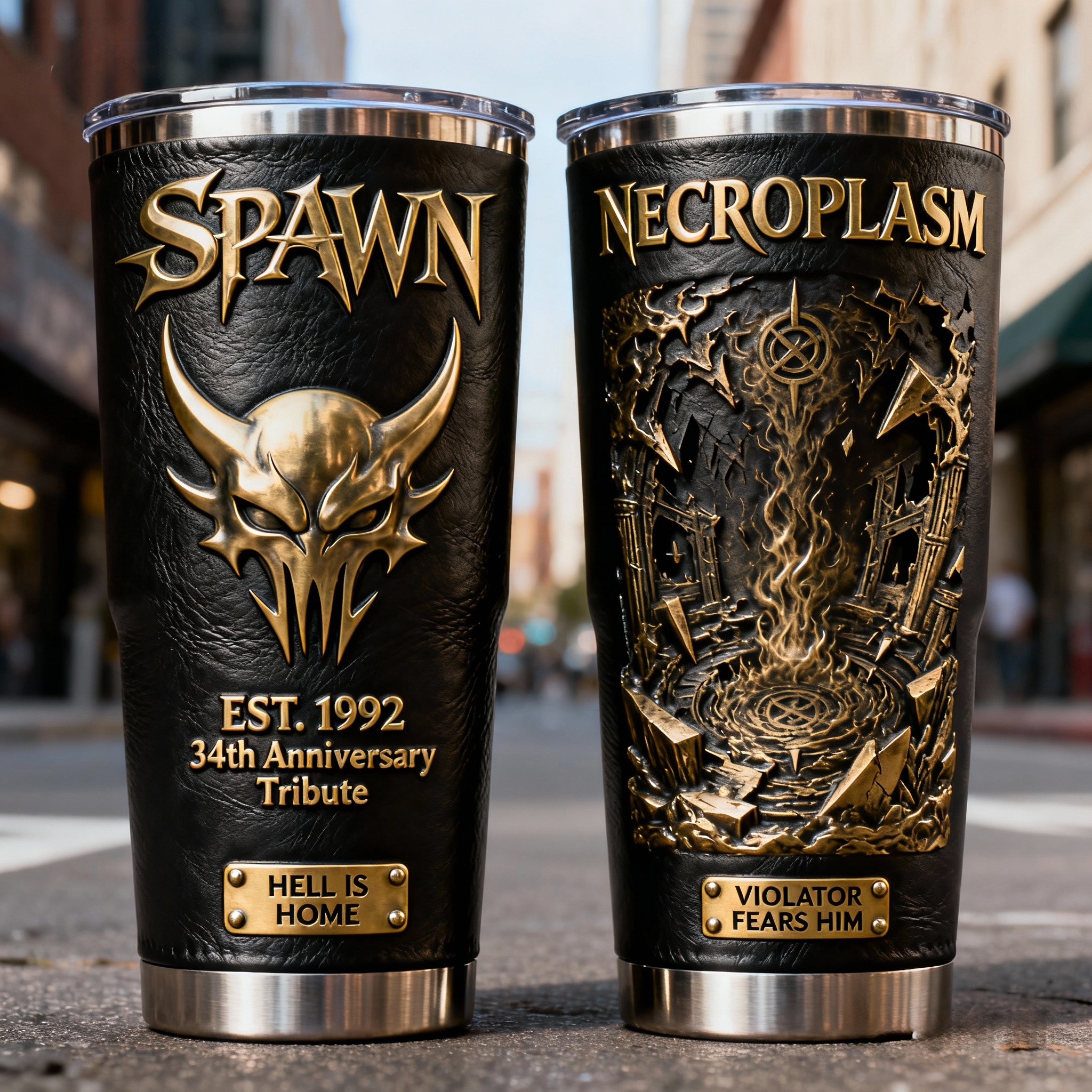 Superhero Themed Anniversary Thermos Tumbler 🎯✨