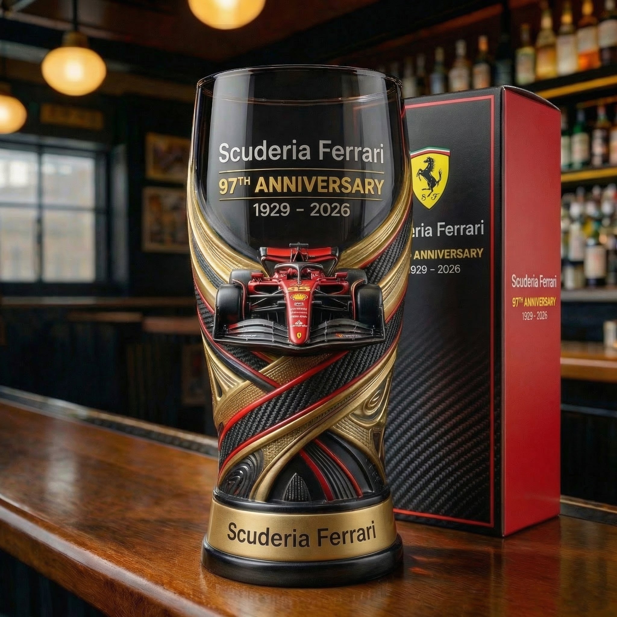 🏁🔥 F1 Racing Team Anniversary Collector Pint Glass – Built for Speed. Driven by Legacy. 🔥🏁