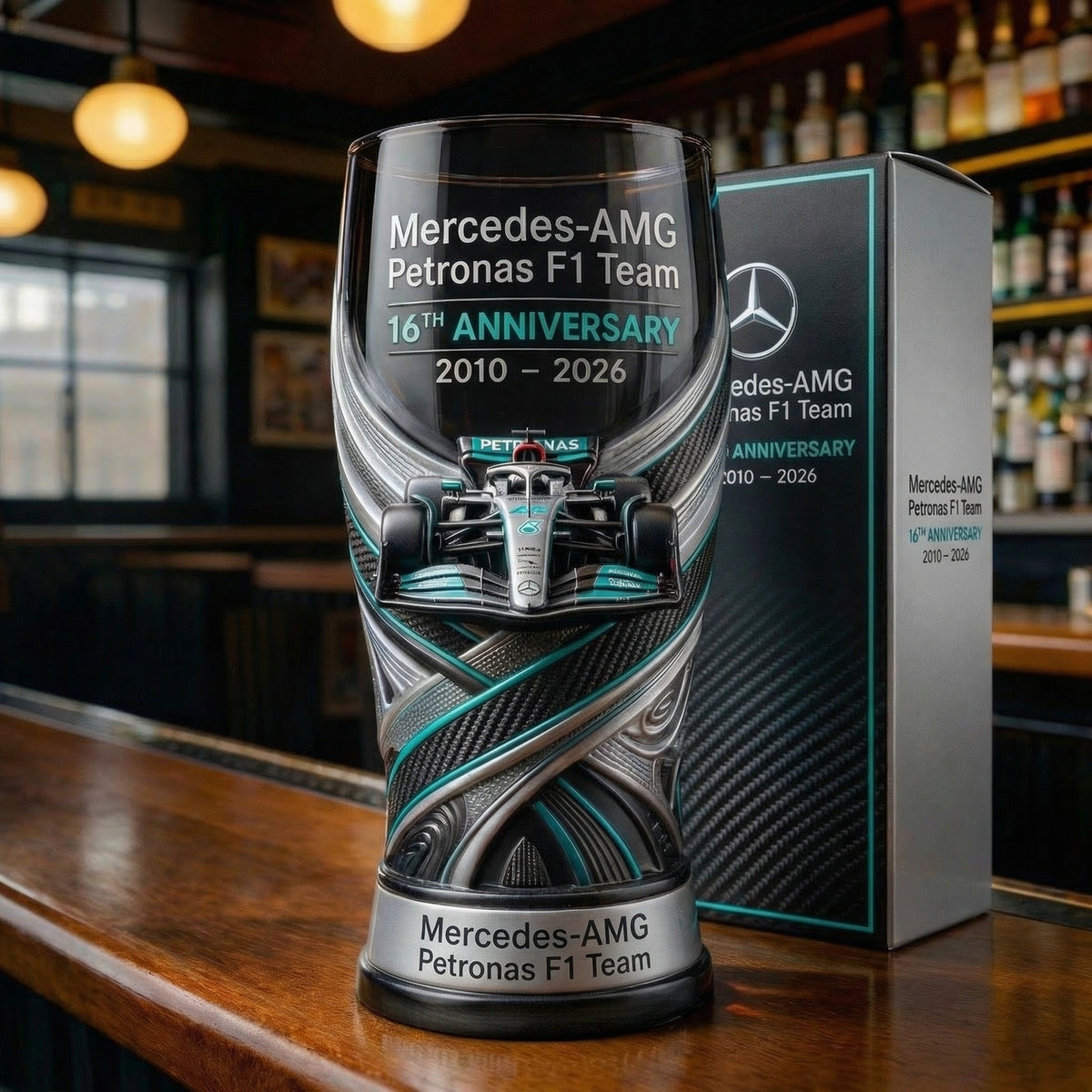 🏁🔥 F1 Racing Team Anniversary Collector Pint Glass – Built for Speed. Driven by Legacy. 🔥🏁