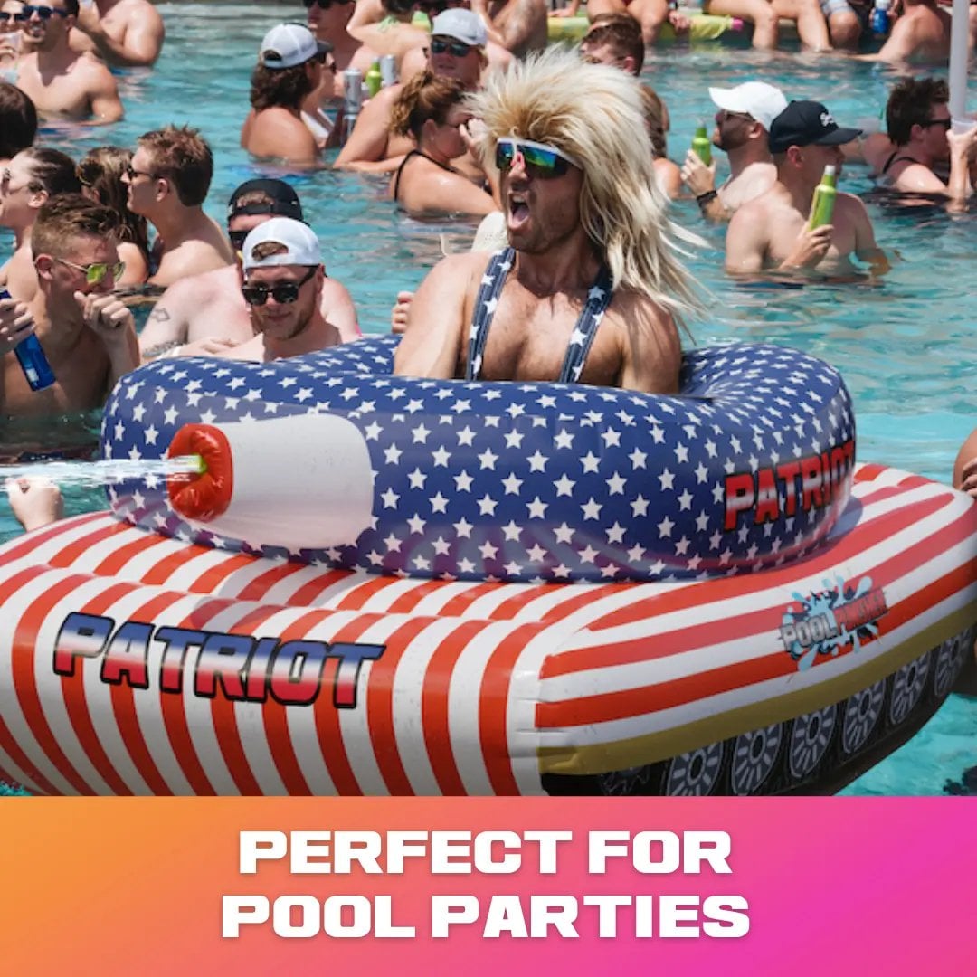 🔥Summer Pool Party Sale 50% OFF – Patriot Pool Float with Water Cannon for Beach, Lake & Pool Fun