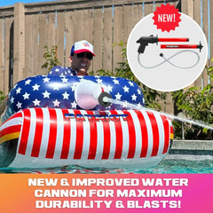 🔥Summer Pool Party Sale 50% OFF – Patriot Pool Float with Water Cannon for Beach, Lake & Pool Fun