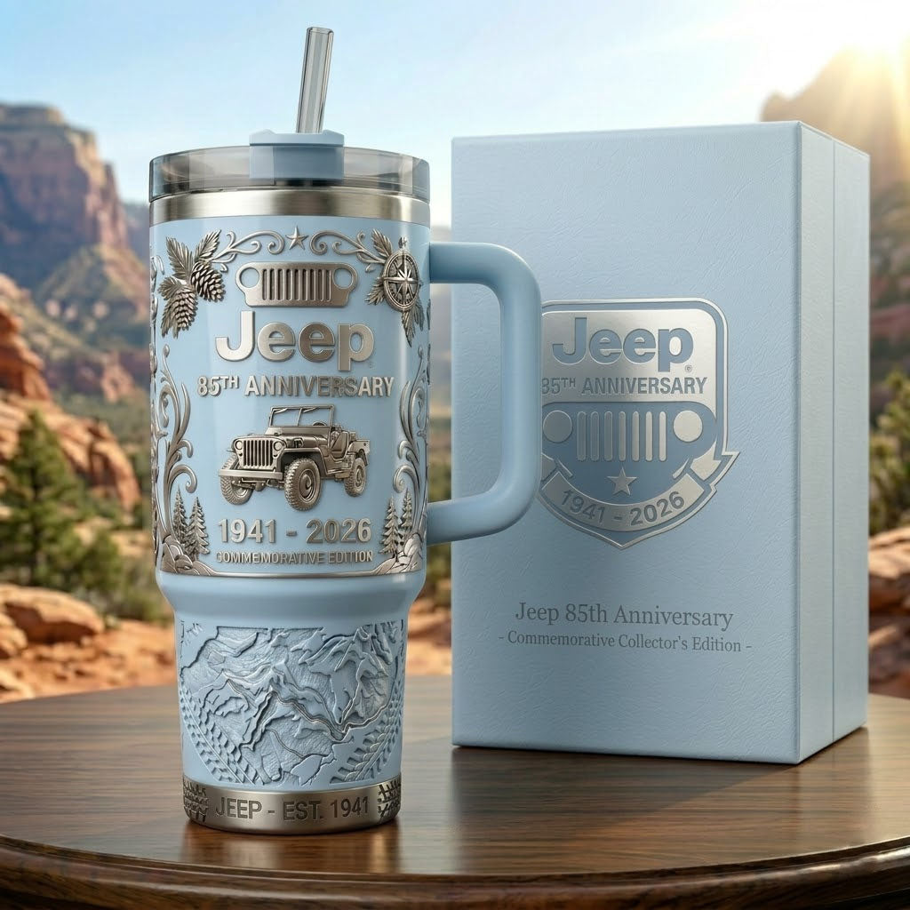 Jeep 85th Anniversary Commemorative Tumbler