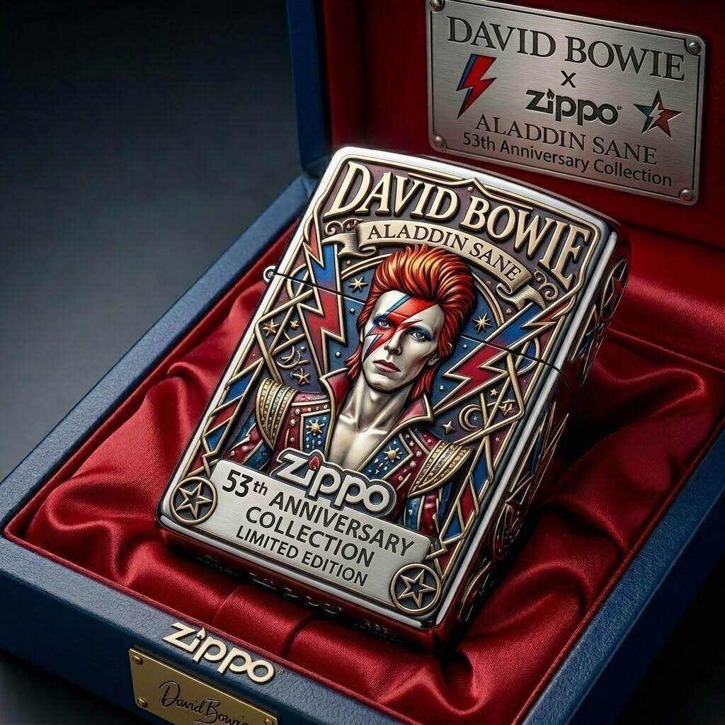 Zippo David Bowie Aladdin Sane 53rd Anniversary Limited Edition Lighter