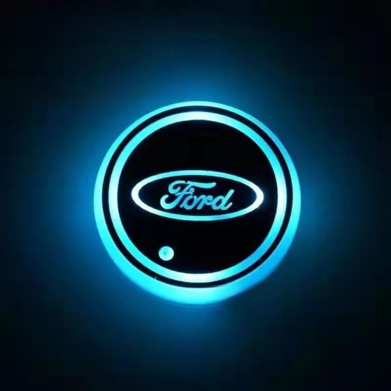 2 Stück LED-Auto-Untersetzer