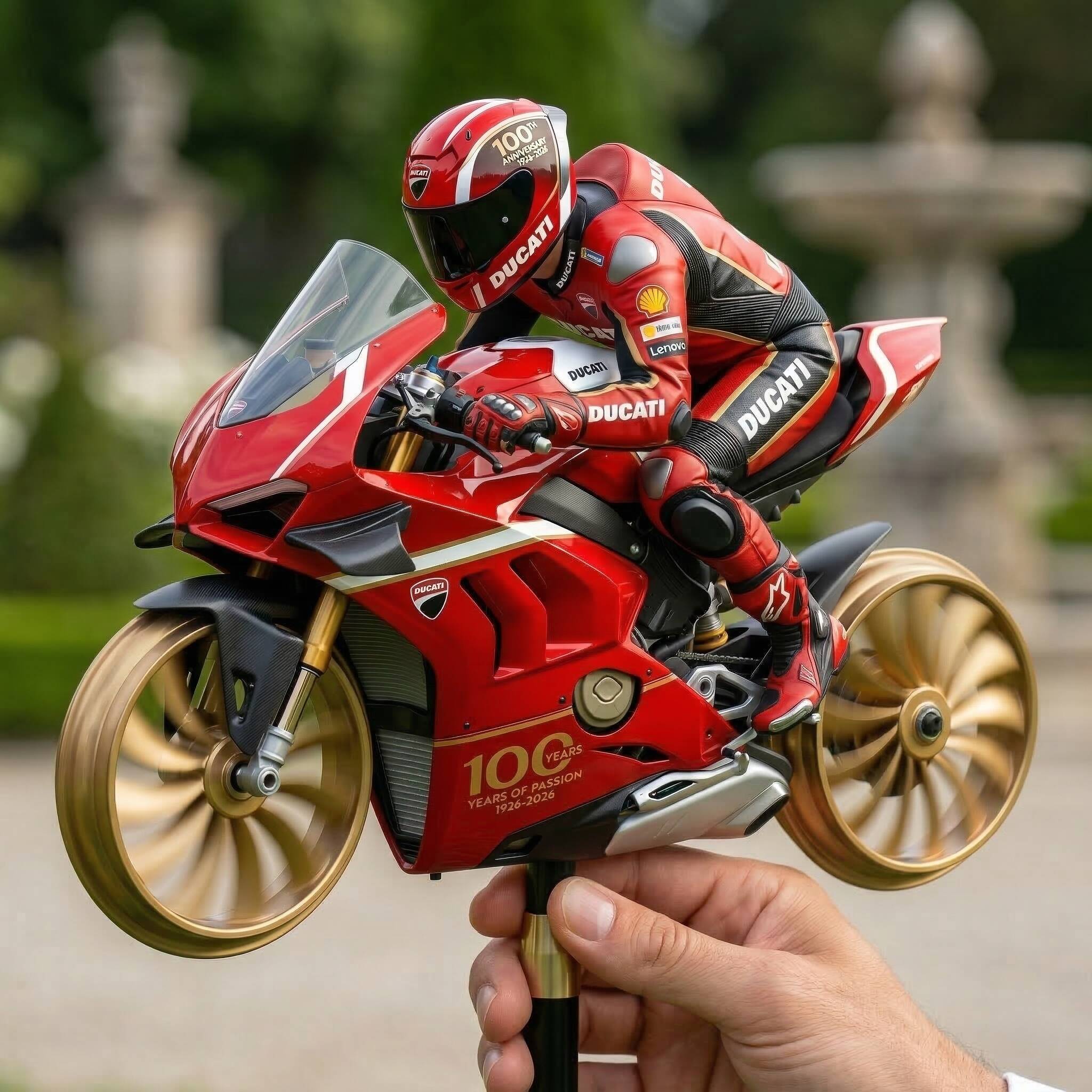 Ducati 100th Anniversary Garden Wind Spinner (1926-2026)