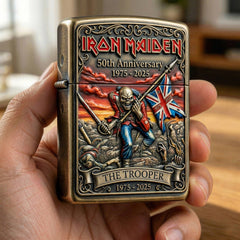 💀 Iron Maiden 50th Anniversary The Trooper Collector Lighter