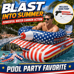 🔥Summer Pool Party Sale 50% OFF – Patriot Pool Float with Water Cannon for Beach, Lake & Pool Fun