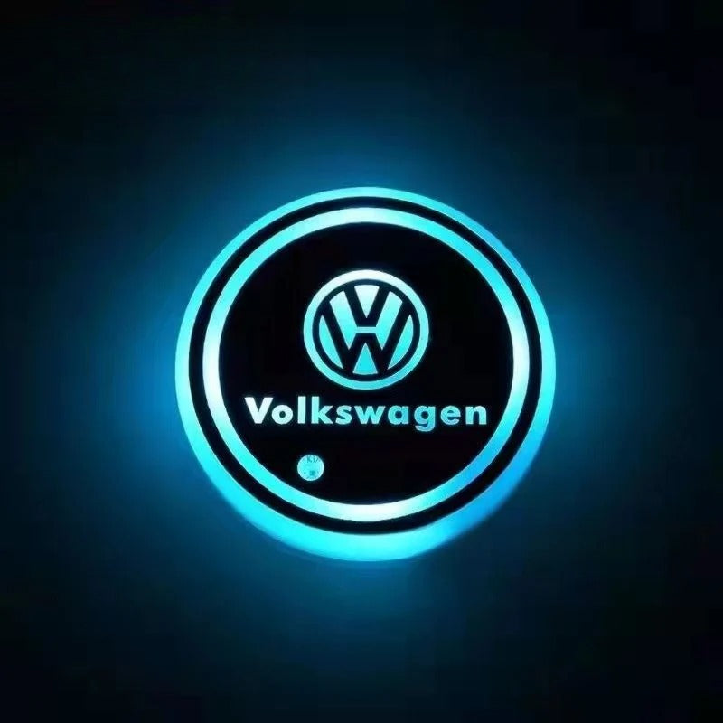 2 Stück LED-Auto-Untersetzer