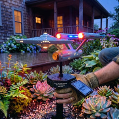 ST 60th Anniversary Enterprise NCC-1701 Solar Garden Light