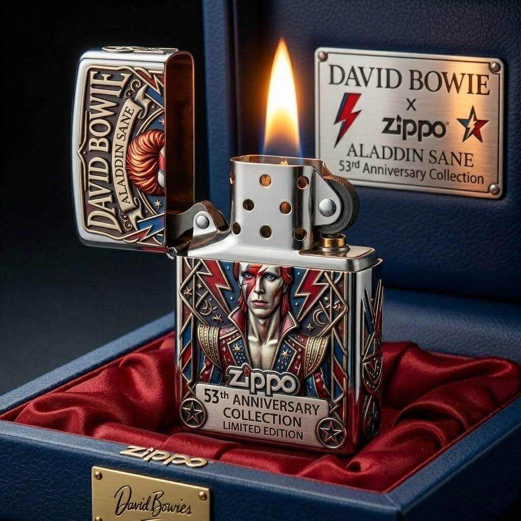 Zippo David Bowie Aladdin Sane 53rd Anniversary Limited Edition Lighter