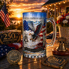 🔥(Limited 2500) 🎁-U.S. 250th Anniversary Heritage Beer Mug🍻