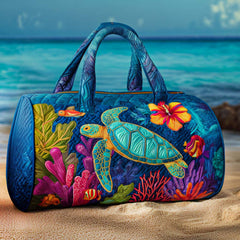Coral Paradise Quilted Duffle Bag NCU0NT10017