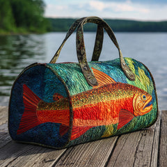 Fishing Quilted Duffle Bag NCU0VT259