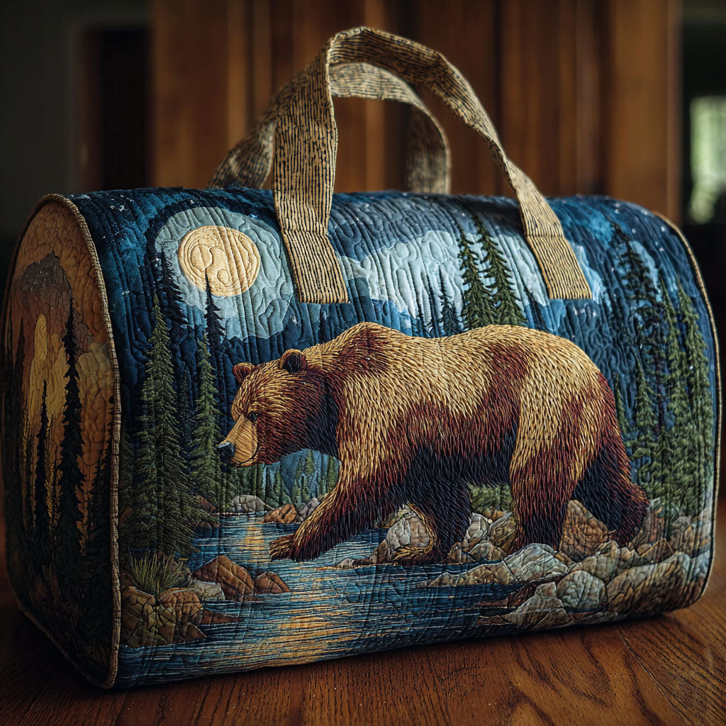 Moonlit Grizzly Quilted Duffle Bag NCU0PT8999