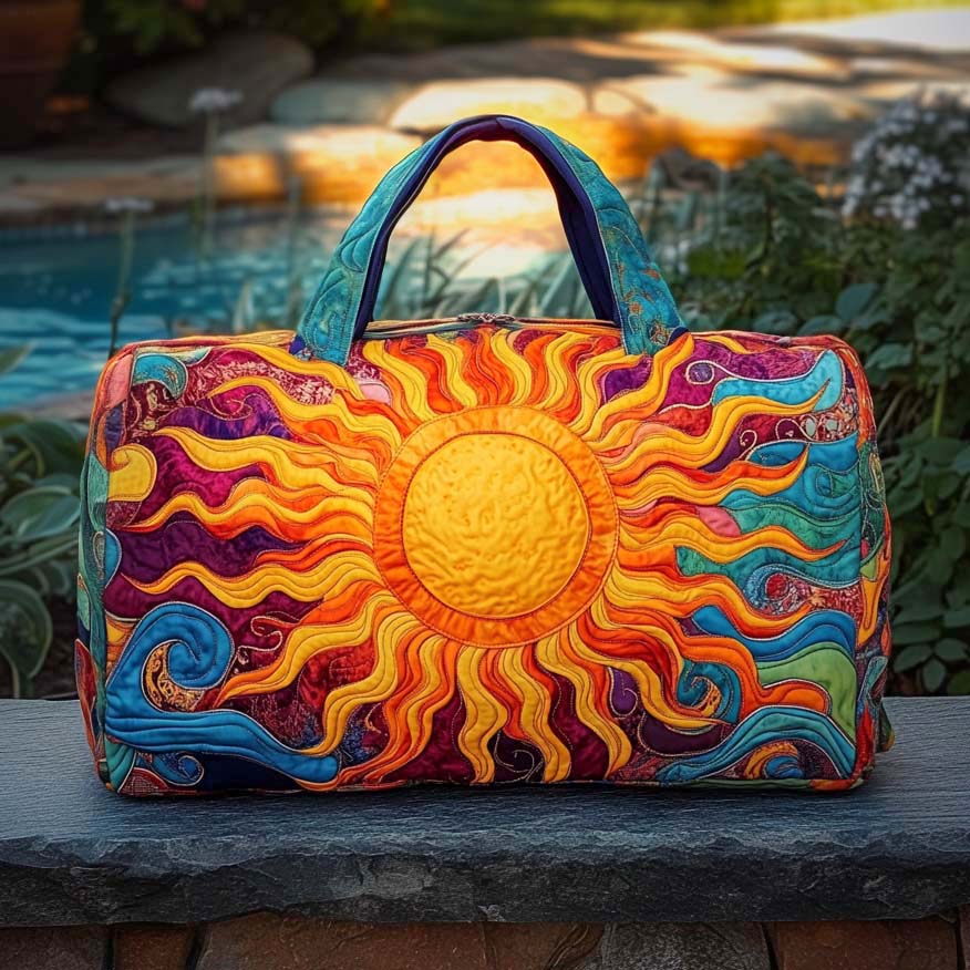 Solar Wave Quilted Duffle Bag NCU0XD460
