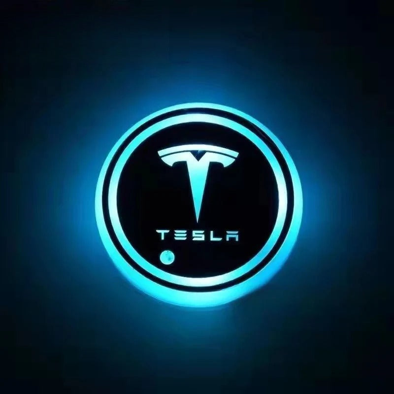 2 Stück LED-Auto-Untersetzer