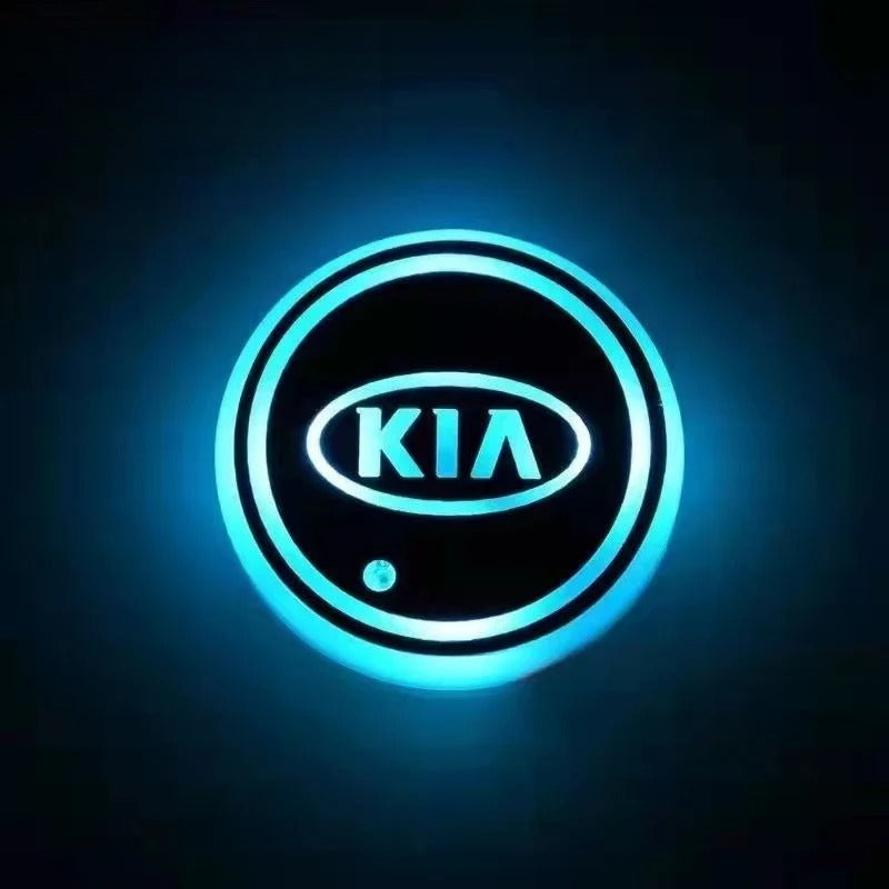 2 Stück LED-Auto-Untersetzer