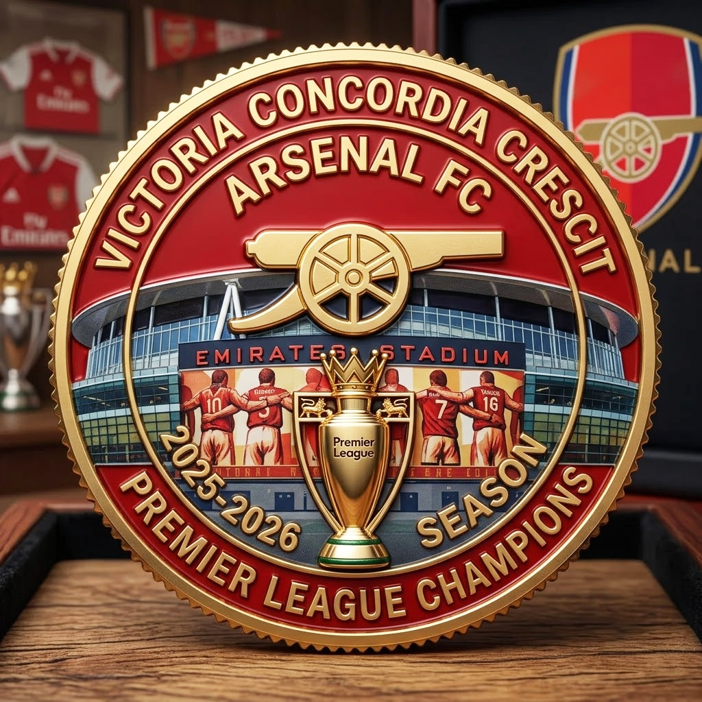 The Gunners 2026 EPL Champions Commemorative Coin