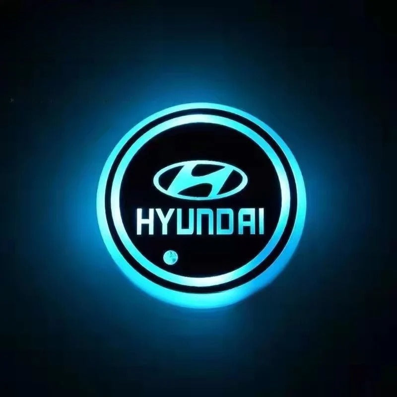 2 Stück LED-Auto-Untersetzer