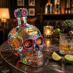 Jose Cuerv Day of the Dead Limited Edition wine bottle