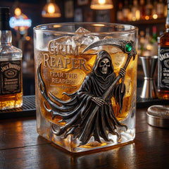 💀✨ GRIM REAPER COLLECTOR WHISKEY GLASS