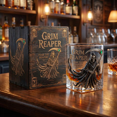 💀✨ GRIM REAPER COLLECTOR WHISKEY GLASS