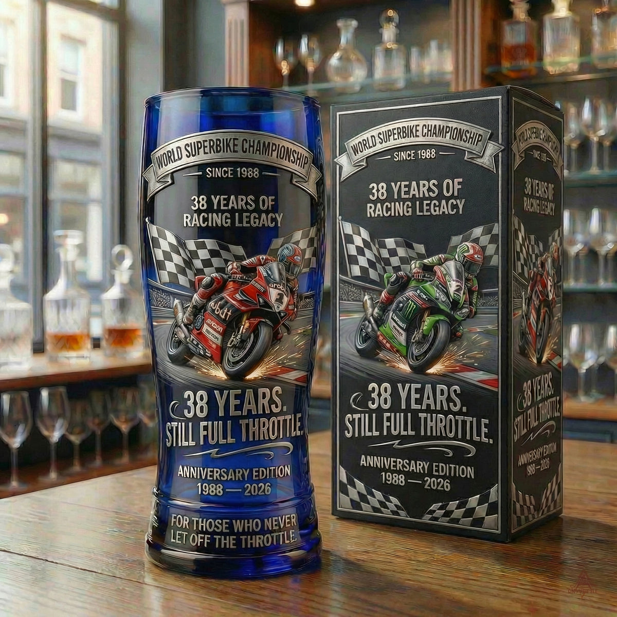 Superbike Championship Legacy Collector Glass – 38th Anniversary Edition (Since 1988)