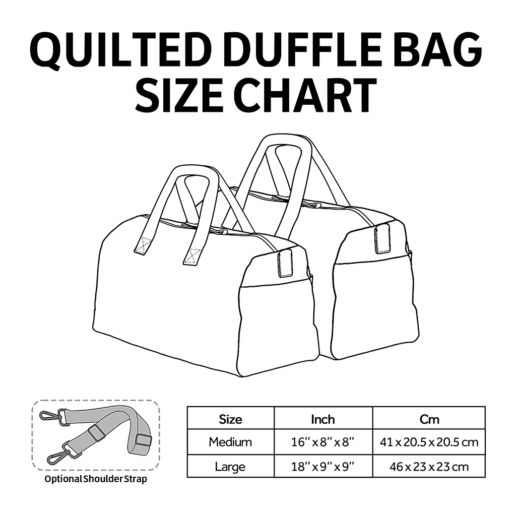 Pugsy Wugsy Quilted Duffle Bag NCU0PT9564