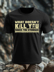 Men's British Veteran imitation cotton short-sleeved T-shirt