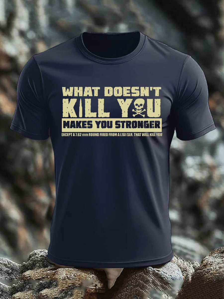 Men's British Veteran imitation cotton short-sleeved T-shirt