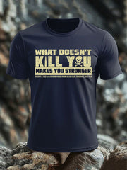 Men's British Veteran imitation cotton short-sleeved T-shirt