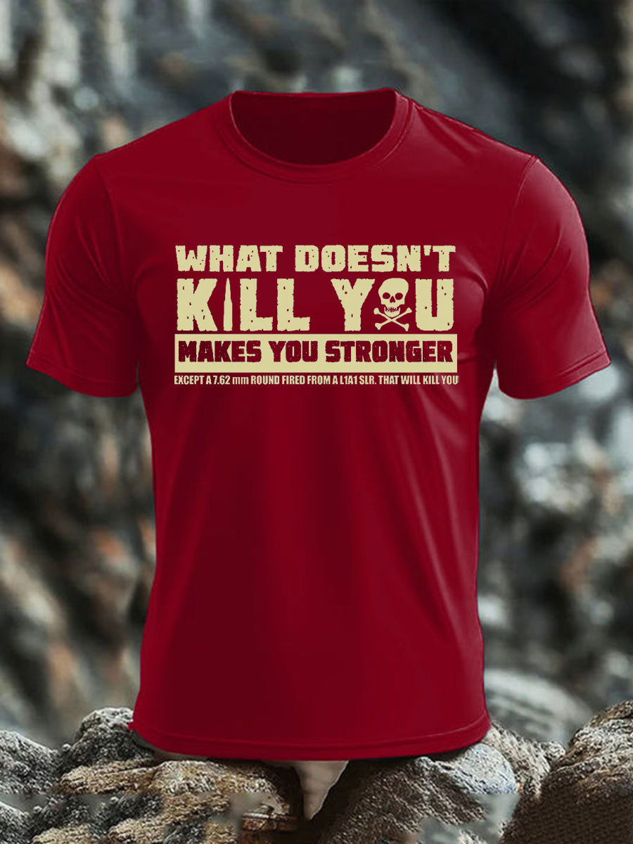 Men's British Veteran imitation cotton short-sleeved T-shirt