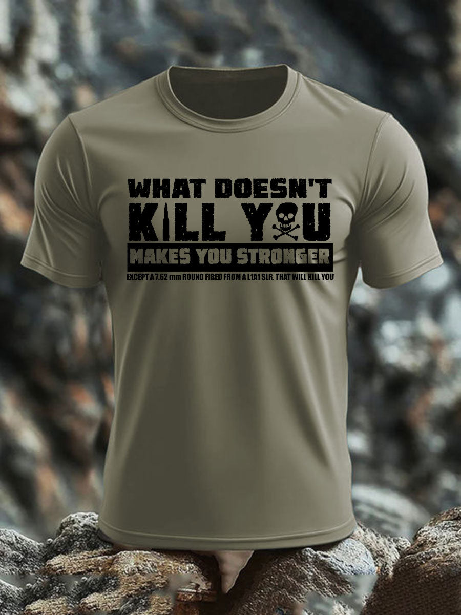 Men's British Veteran imitation cotton short-sleeved T-shirt