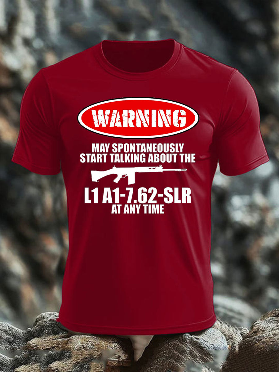 Men's British Veteran imitation cotton short-sleeved T-shirt